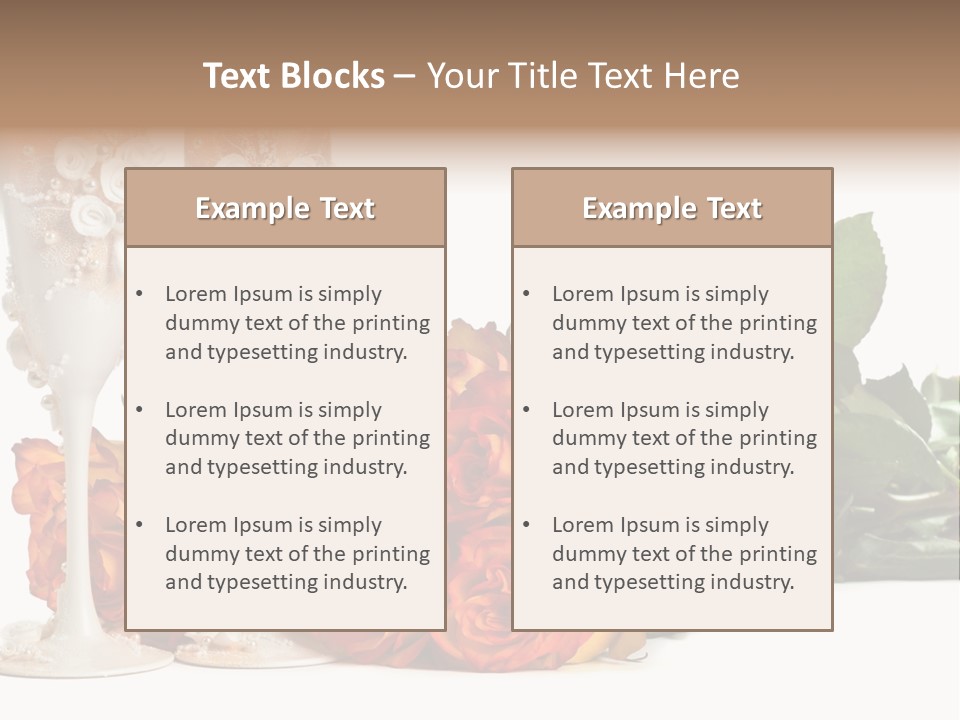 Day Alcohol Romantic PowerPoint Template