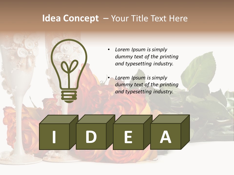 Day Alcohol Romantic PowerPoint Template