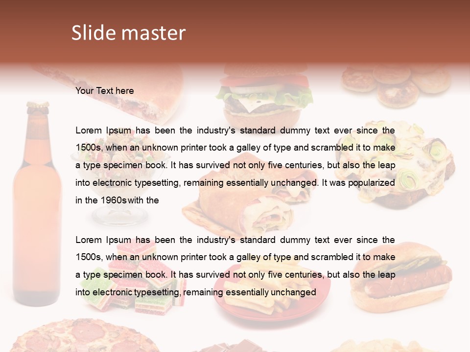 Pizza Chips American PowerPoint Template
