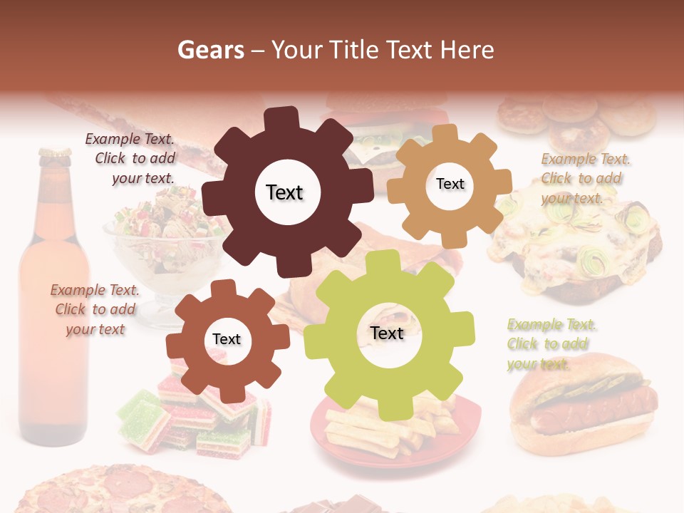 Pizza Chips American PowerPoint Template