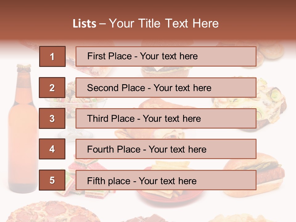 Pizza Chips American PowerPoint Template