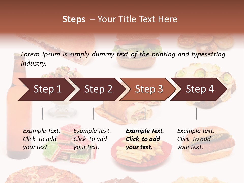 Pizza Chips American PowerPoint Template