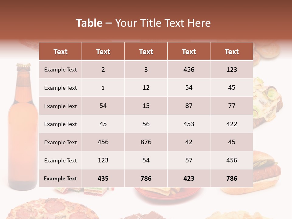Pizza Chips American PowerPoint Template