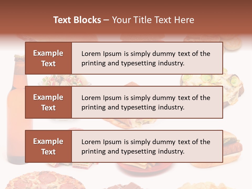 Pizza Chips American PowerPoint Template