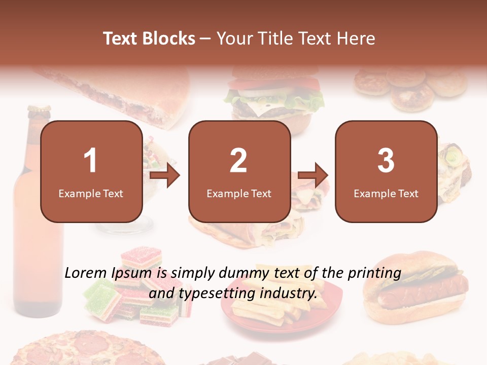 Pizza Chips American PowerPoint Template
