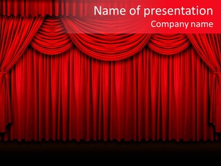 Front Red Speech PowerPoint Template