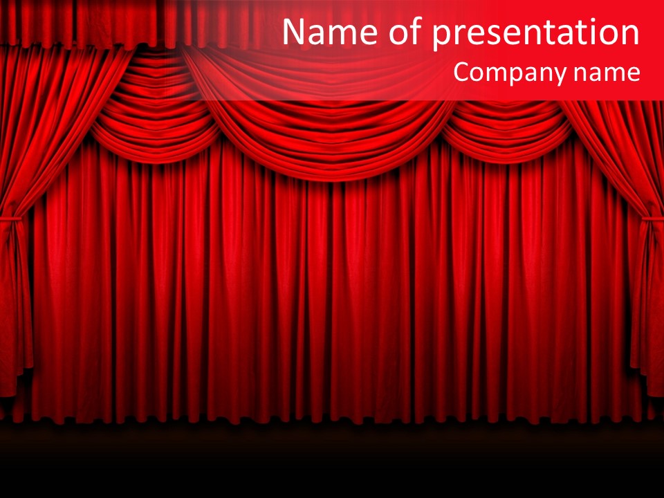 Front Red Speech PowerPoint Template