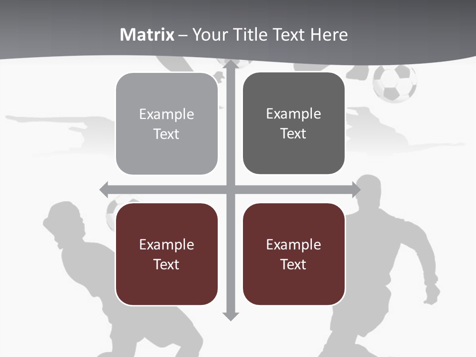 A Silhouette Of A Man Kicking A Soccer Ball PowerPoint Template