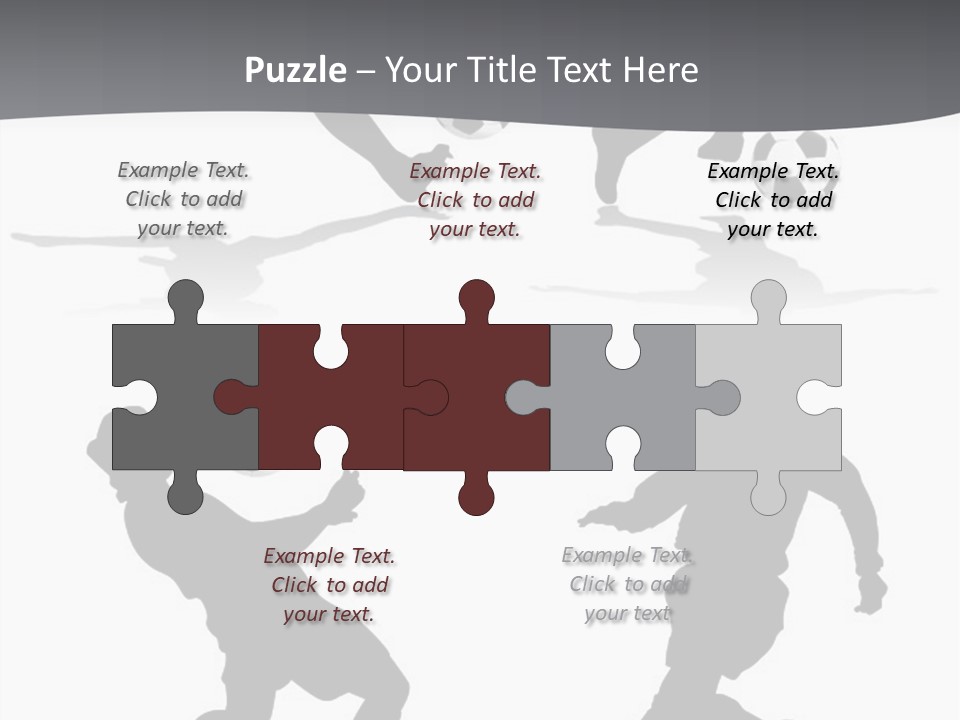 A Silhouette Of A Man Kicking A Soccer Ball PowerPoint Template