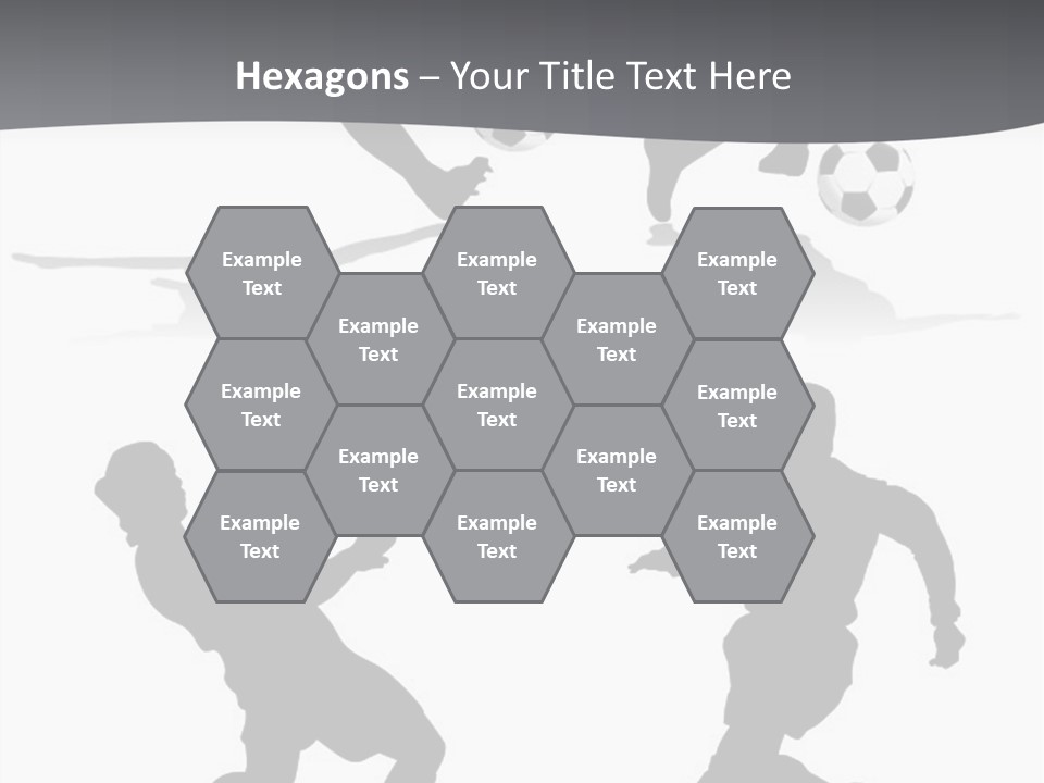 A Silhouette Of A Man Kicking A Soccer Ball PowerPoint Template