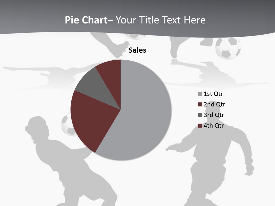 A Silhouette Of A Man Kicking A Soccer Ball PowerPoint Template