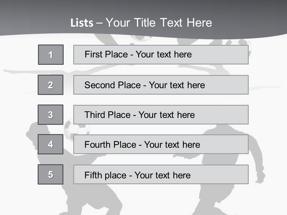 A Silhouette Of A Man Kicking A Soccer Ball PowerPoint Template