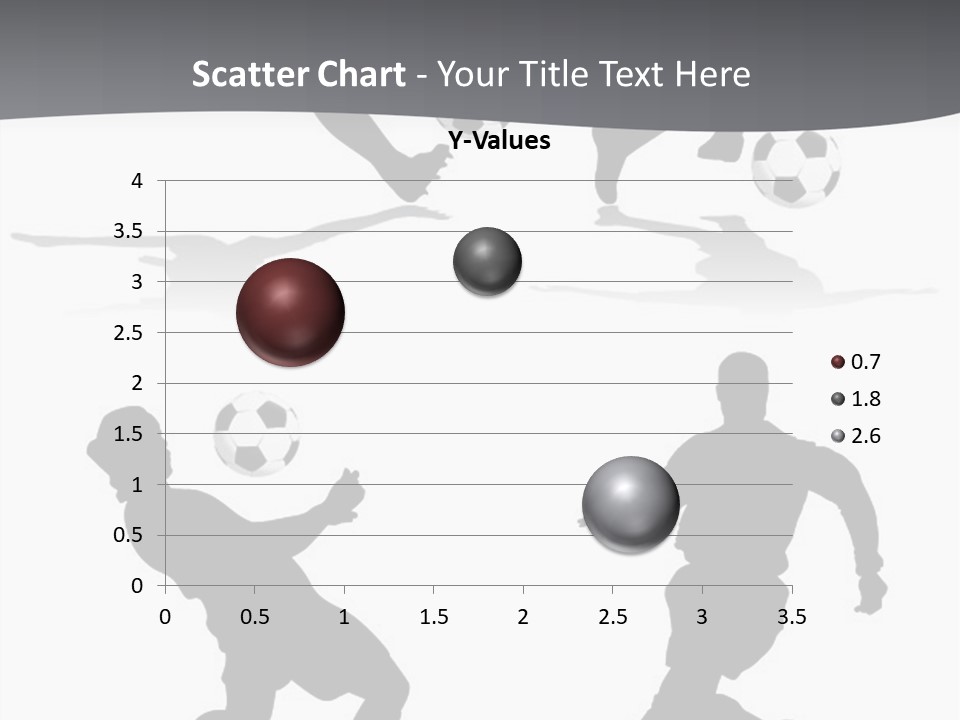 A Silhouette Of A Man Kicking A Soccer Ball PowerPoint Template