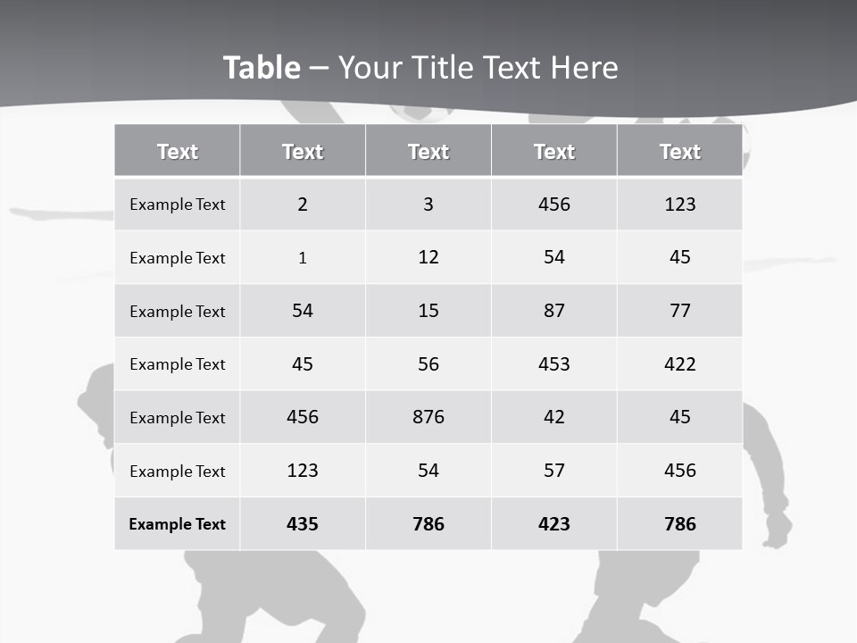 A Silhouette Of A Man Kicking A Soccer Ball PowerPoint Template
