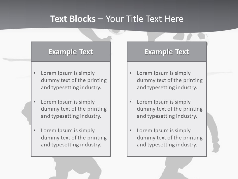 A Silhouette Of A Man Kicking A Soccer Ball PowerPoint Template