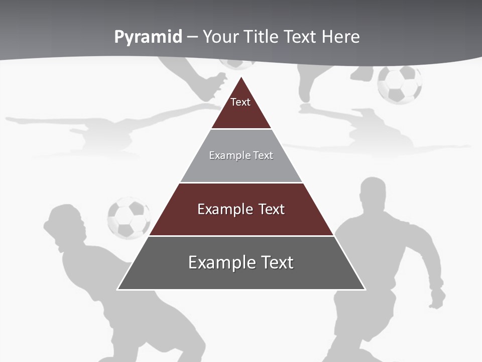 A Silhouette Of A Man Kicking A Soccer Ball PowerPoint Template