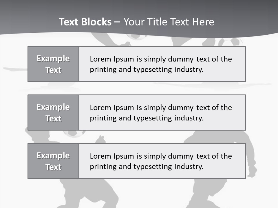A Silhouette Of A Man Kicking A Soccer Ball PowerPoint Template