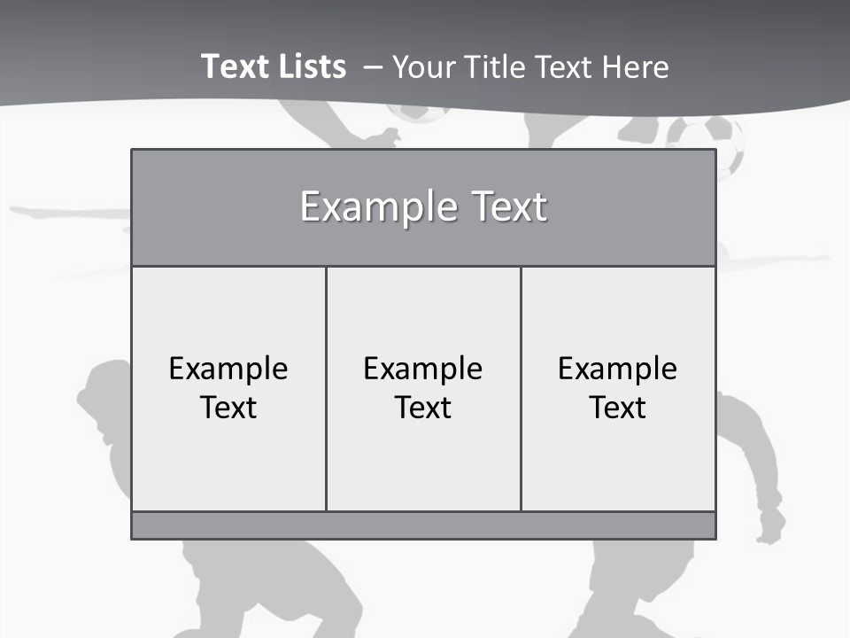 A Silhouette Of A Man Kicking A Soccer Ball PowerPoint Template