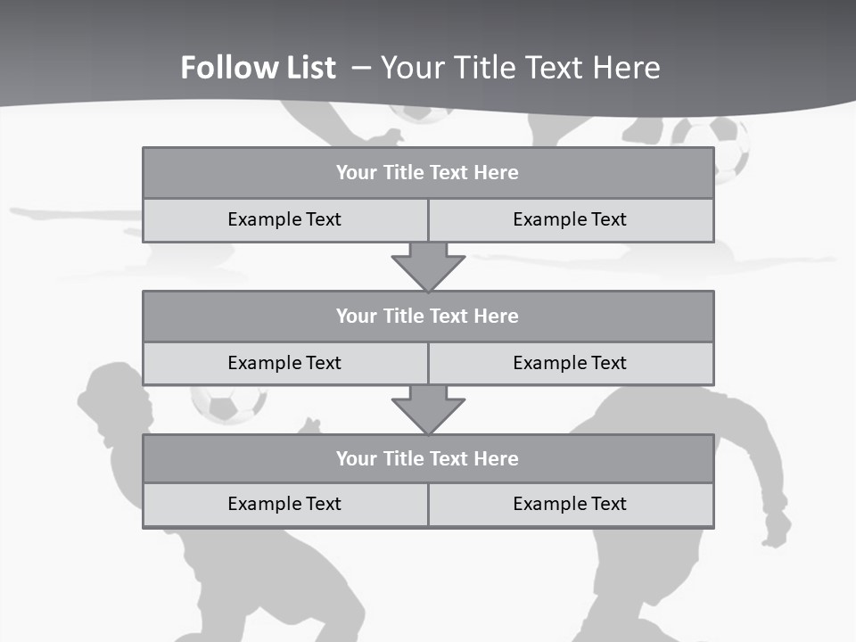 A Silhouette Of A Man Kicking A Soccer Ball PowerPoint Template