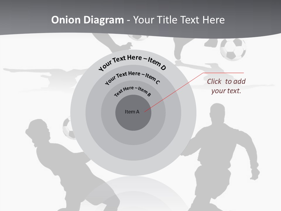 A Silhouette Of A Man Kicking A Soccer Ball PowerPoint Template