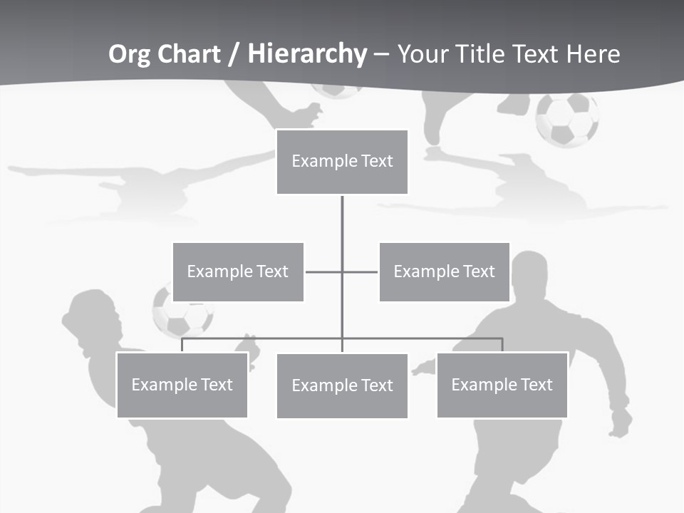 A Silhouette Of A Man Kicking A Soccer Ball PowerPoint Template