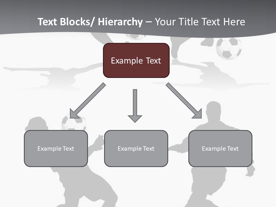 A Silhouette Of A Man Kicking A Soccer Ball PowerPoint Template