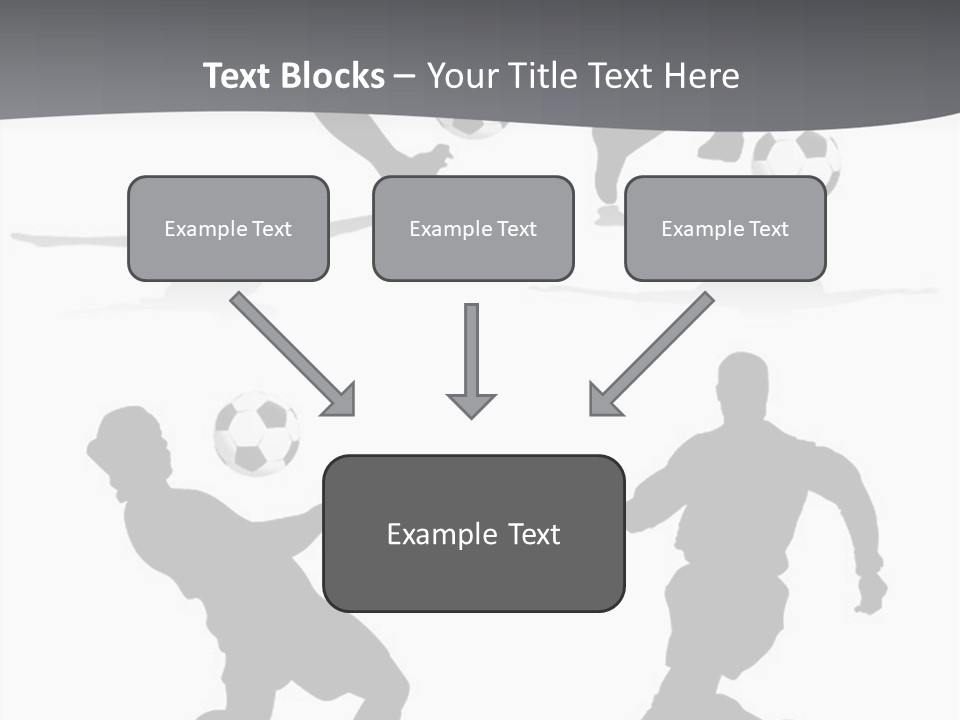 A Silhouette Of A Man Kicking A Soccer Ball PowerPoint Template