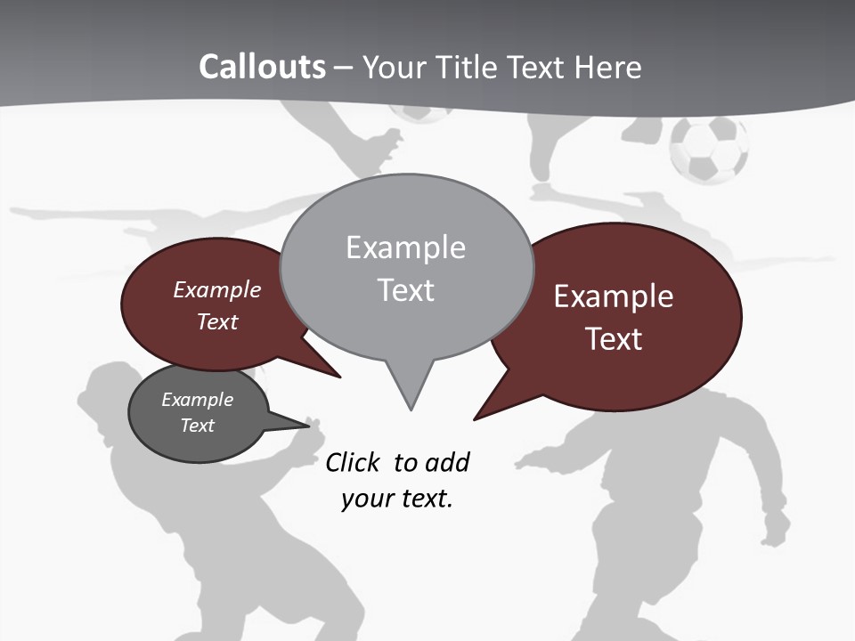 A Silhouette Of A Man Kicking A Soccer Ball PowerPoint Template