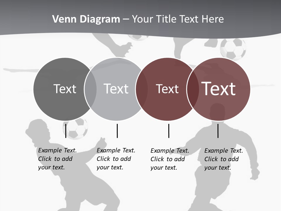 A Silhouette Of A Man Kicking A Soccer Ball PowerPoint Template
