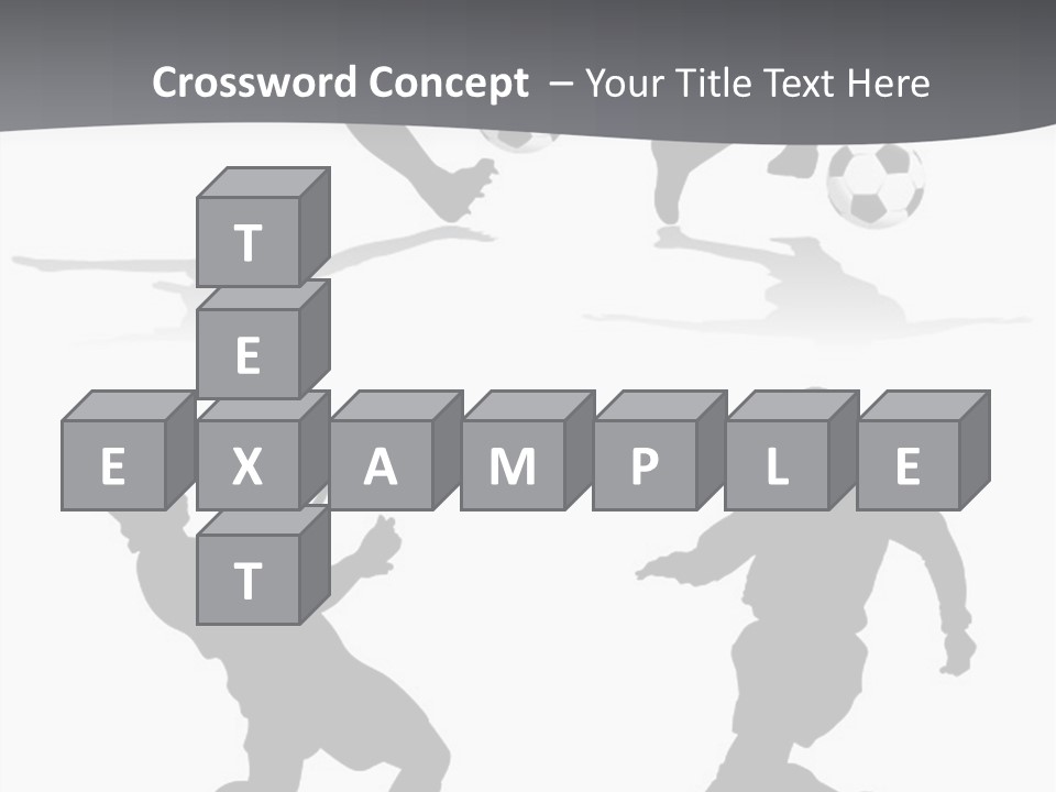 A Silhouette Of A Man Kicking A Soccer Ball PowerPoint Template