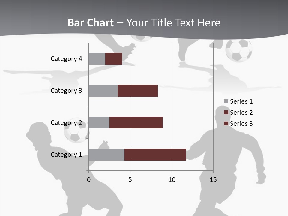 A Silhouette Of A Man Kicking A Soccer Ball PowerPoint Template