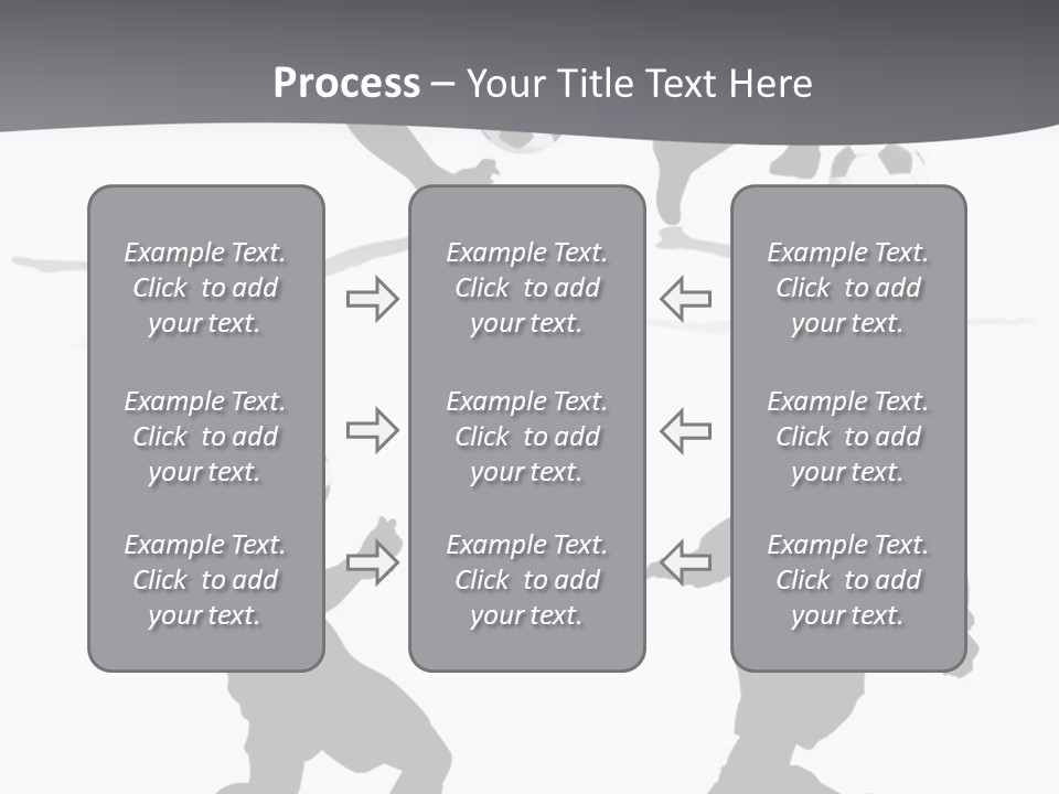 A Silhouette Of A Man Kicking A Soccer Ball PowerPoint Template