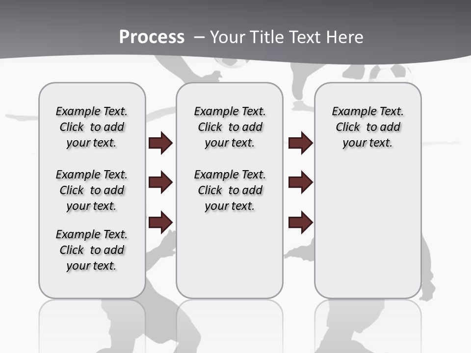 A Silhouette Of A Man Kicking A Soccer Ball PowerPoint Template