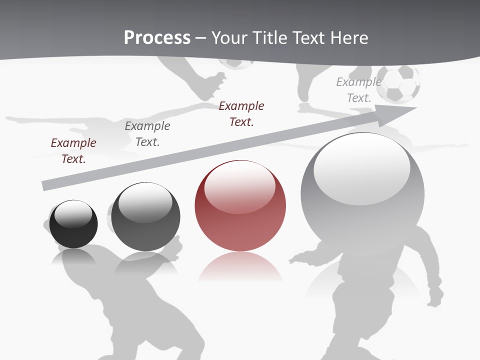 A Silhouette Of A Man Kicking A Soccer Ball PowerPoint Template