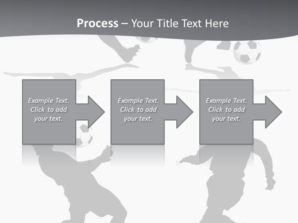 A Silhouette Of A Man Kicking A Soccer Ball PowerPoint Template