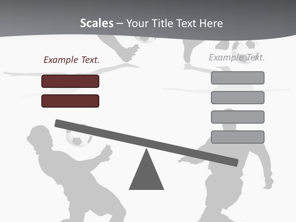 A Silhouette Of A Man Kicking A Soccer Ball PowerPoint Template