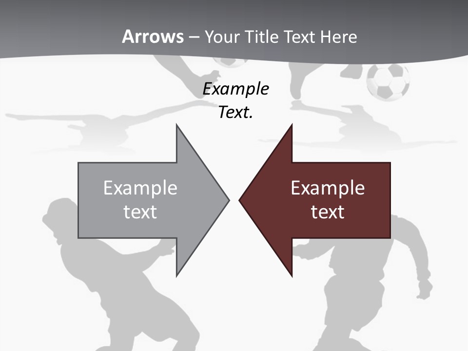 A Silhouette Of A Man Kicking A Soccer Ball PowerPoint Template