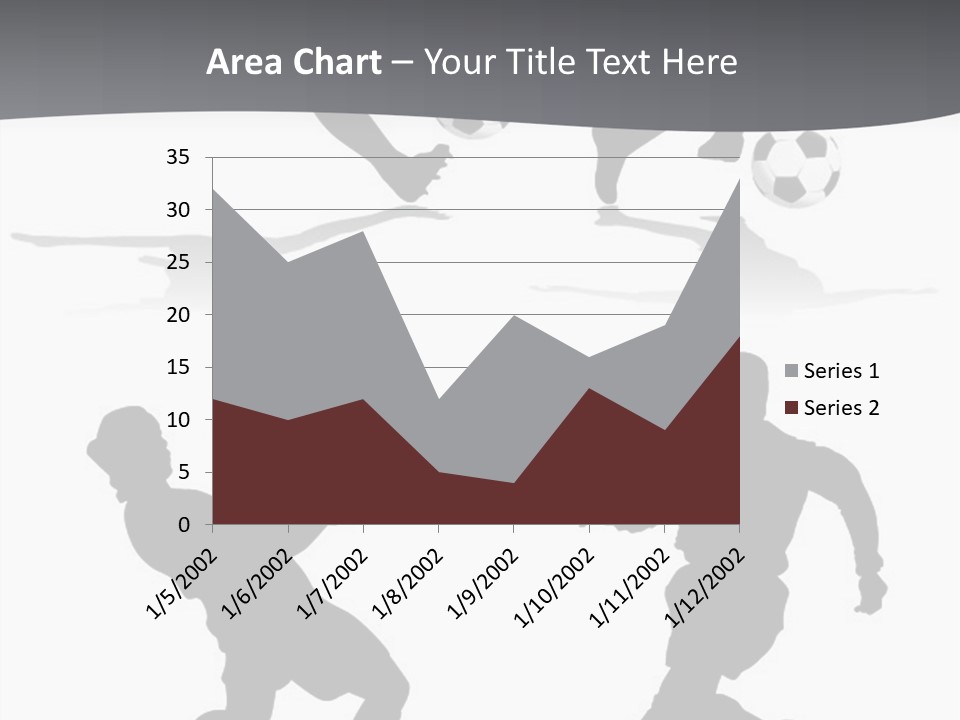 A Silhouette Of A Man Kicking A Soccer Ball PowerPoint Template