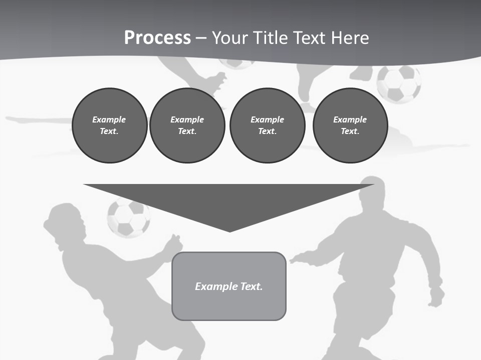 A Silhouette Of A Man Kicking A Soccer Ball PowerPoint Template