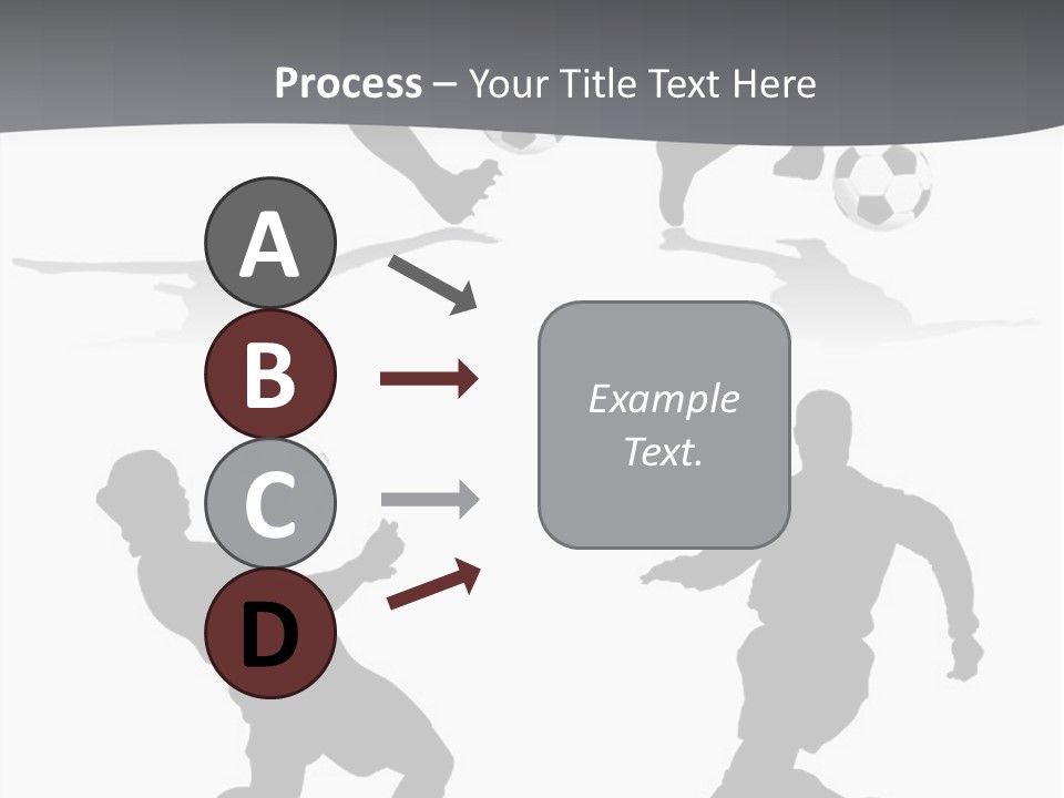 A Silhouette Of A Man Kicking A Soccer Ball PowerPoint Template