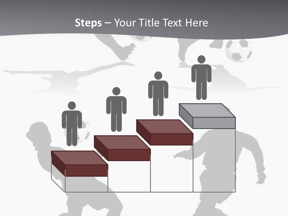 A Silhouette Of A Man Kicking A Soccer Ball PowerPoint Template