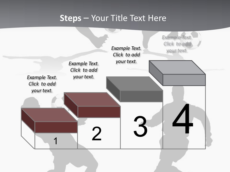 A Silhouette Of A Man Kicking A Soccer Ball PowerPoint Template