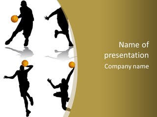 Player Black Dribble PowerPoint Template