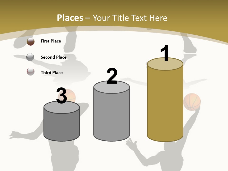 Player Black Dribble PowerPoint Template