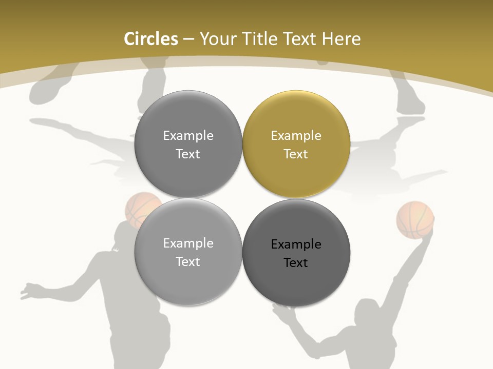 Player Black Dribble PowerPoint Template