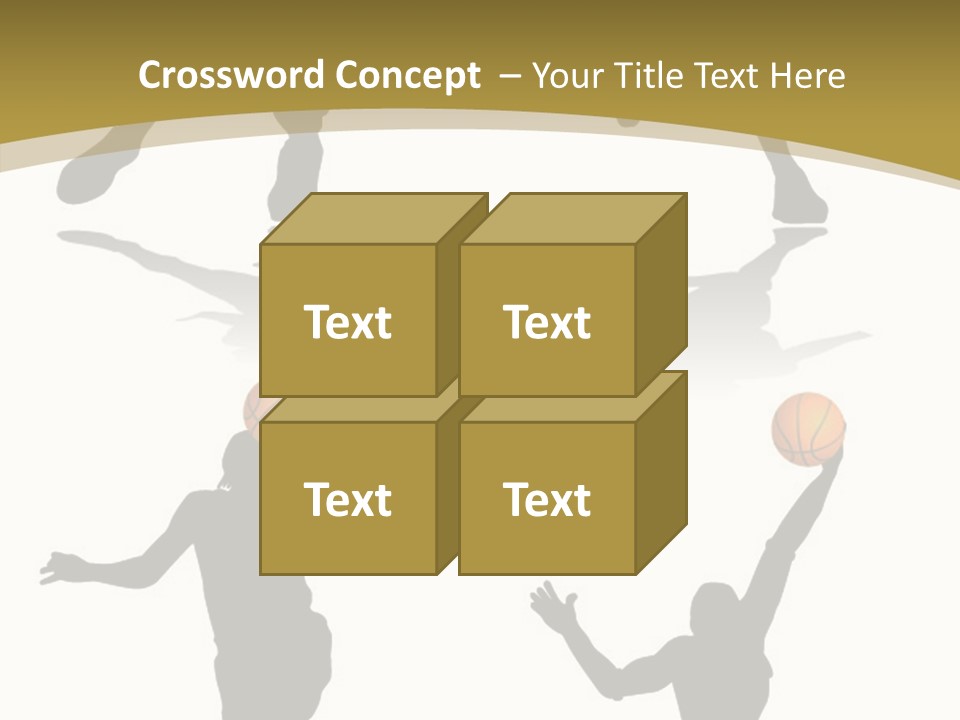 Player Black Dribble PowerPoint Template