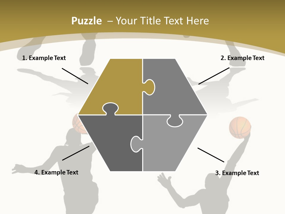 Player Black Dribble PowerPoint Template