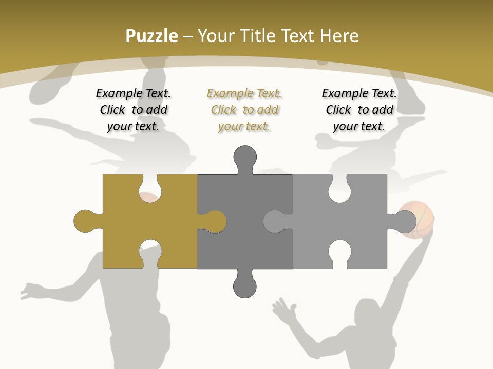 Player Black Dribble PowerPoint Template