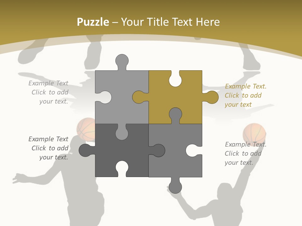 Player Black Dribble PowerPoint Template