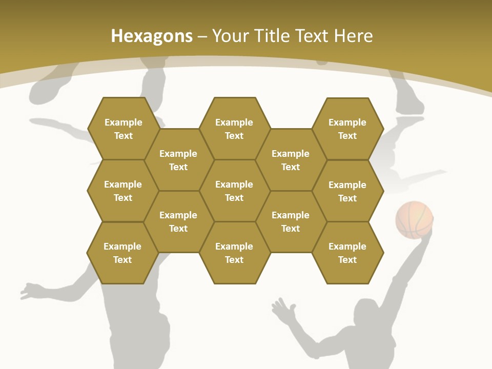 Player Black Dribble PowerPoint Template